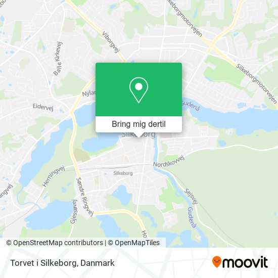 Torvet i Silkeborg kort