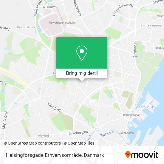 Helsingforsgade Erhvervsområde kort