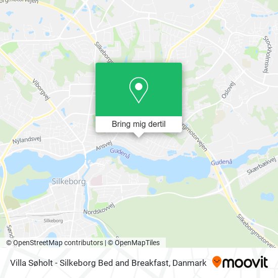 Villa Søholt - Silkeborg Bed and Breakfast kort
