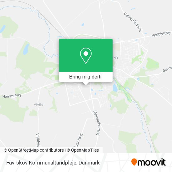 Favrskov Kommunaltandpleje kort