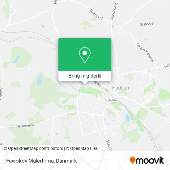 Favrskov Malerfirma kort