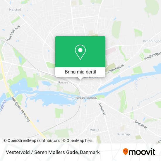Vestervold / Søren Møllers Gade kort