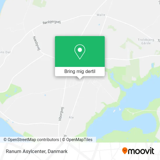 Ranum Asylcenter kort