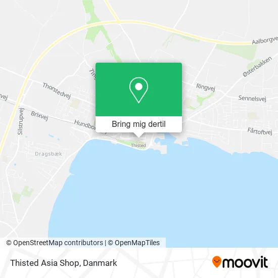 Thisted Asia Shop kort