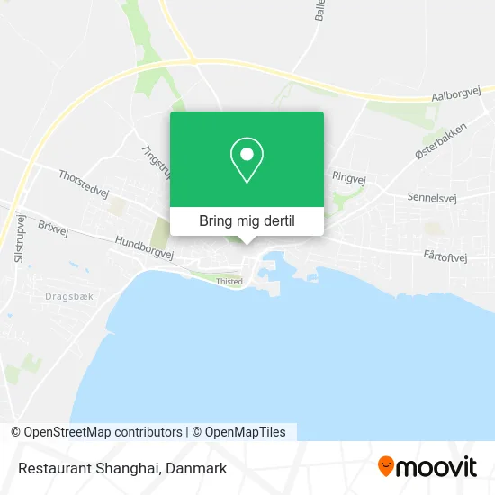 Restaurant Shanghai kort