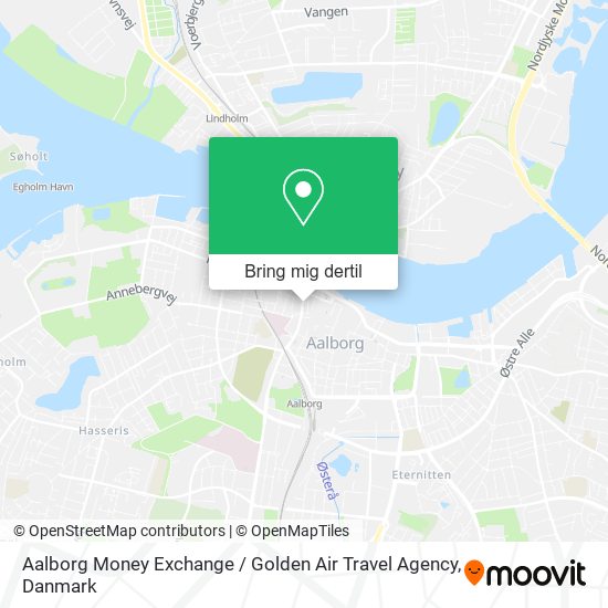 Aalborg Money Exchange / Golden Air Travel Agency kort
