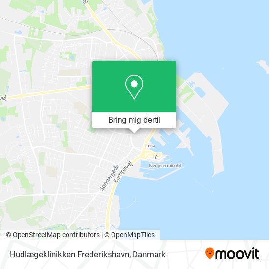 Hudlægeklinikken Frederikshavn kort