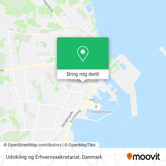 Udvikling og Erhvervssekretariat kort