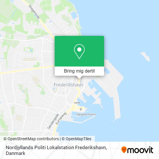 Nordjyllands Politi Lokalstation Frederikshavn kort