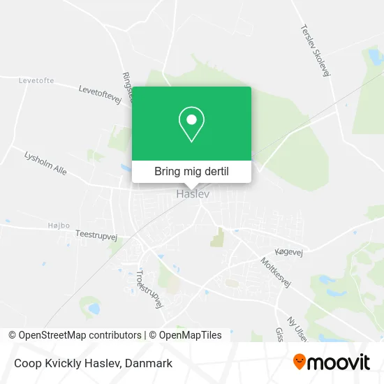 Coop Kvickly Haslev kort