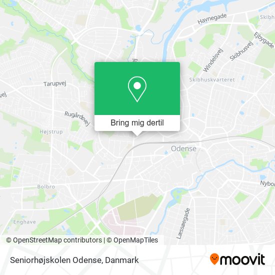 Seniorhøjskolen Odense kort