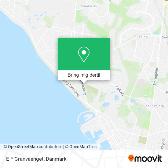 E F Granvaenget kort