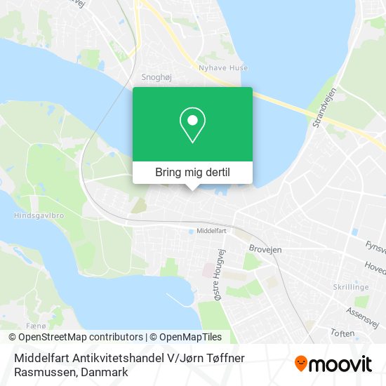 Middelfart Antikvitetshandel V / Jørn Tøffner Rasmussen kort