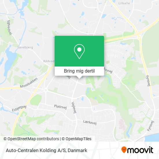 Auto-Centralen Kolding A/S kort