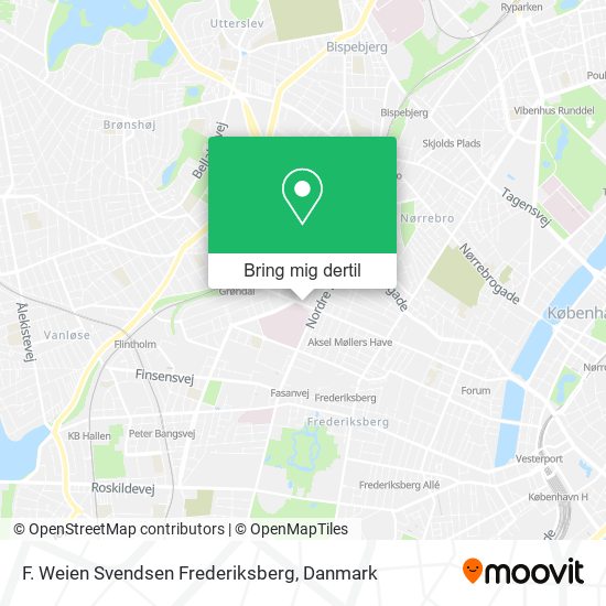F. Weien Svendsen Frederiksberg kort