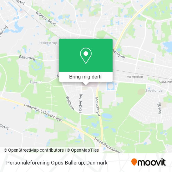 Personaleforening Opus Ballerup kort