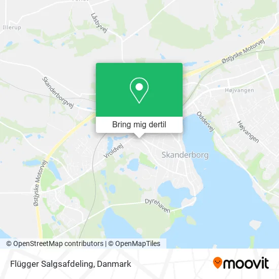 Flügger Salgsafdeling kort
