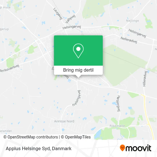 Applus Helsinge Syd kort