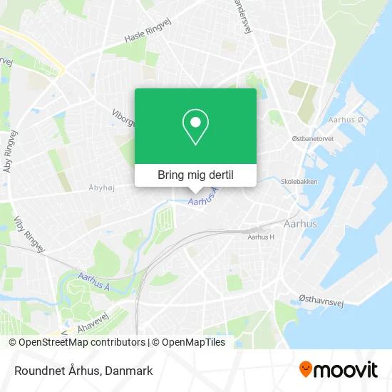 Roundnet Århus kort