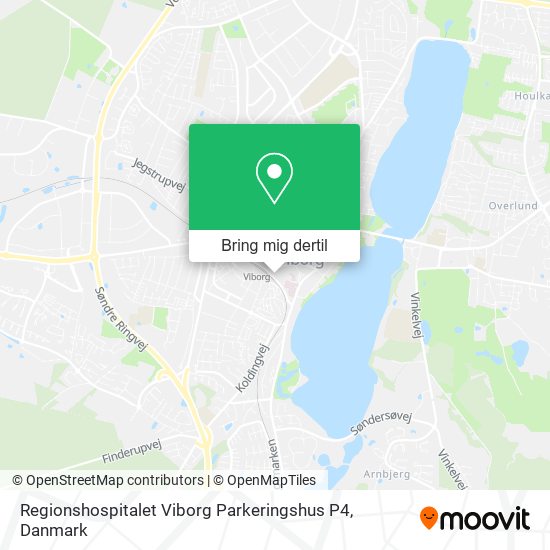 Regionshospitalet Viborg Parkeringshus P4 kort