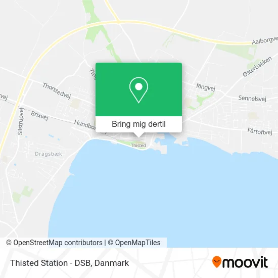 Thisted Station - DSB kort