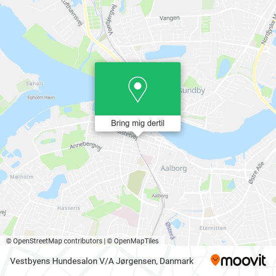 Vestbyens Hundesalon V / A Jørgensen kort