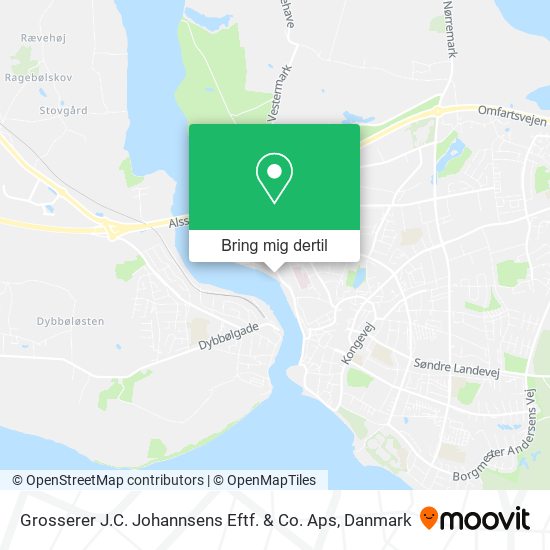 Grosserer J.C. Johannsens Eftf. & Co. Aps kort