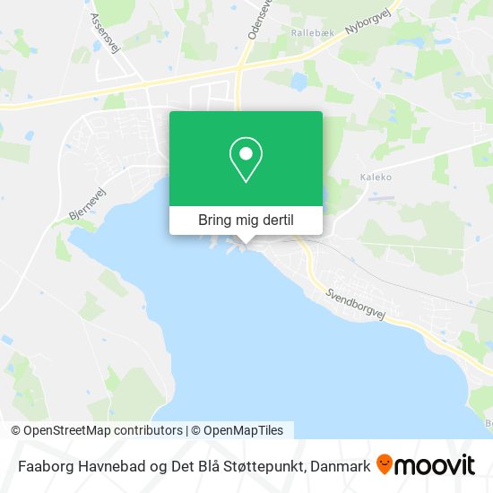 Faaborg Havnebad og Det Blå Støttepunkt kort
