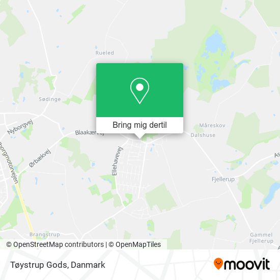 Tøystrup Gods kort