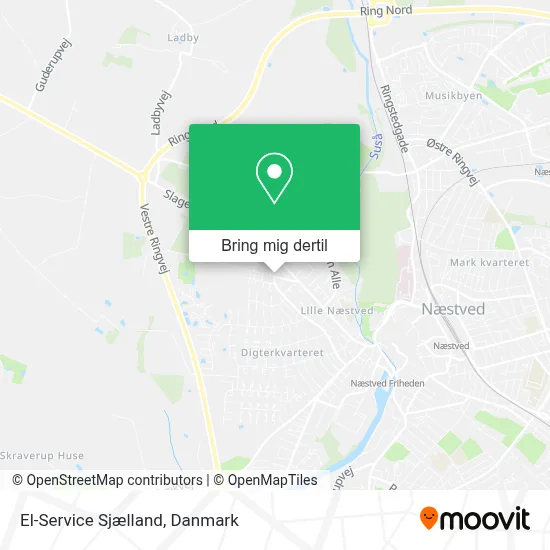 El-Service Sjælland kort
