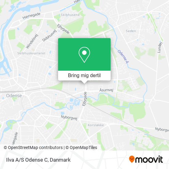 Ilva A/S Odense C kort