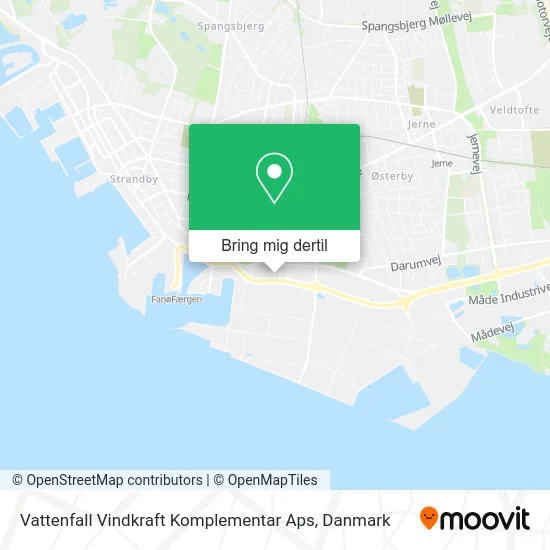 Vattenfall Vindkraft Komplementar Aps kort