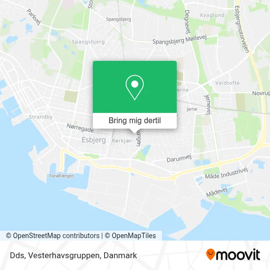 Dds, Vesterhavsgruppen kort