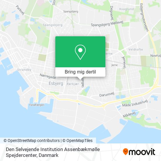 Den Selvejende Institution Assenbækmølle Spejdercenter kort