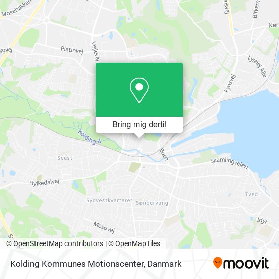 Kolding Kommunes Motionscenter kort