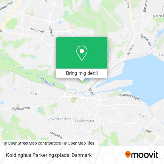 Koldinghus Parkeringsplads kort