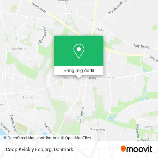 Coop Kvickly Esbjerg kort