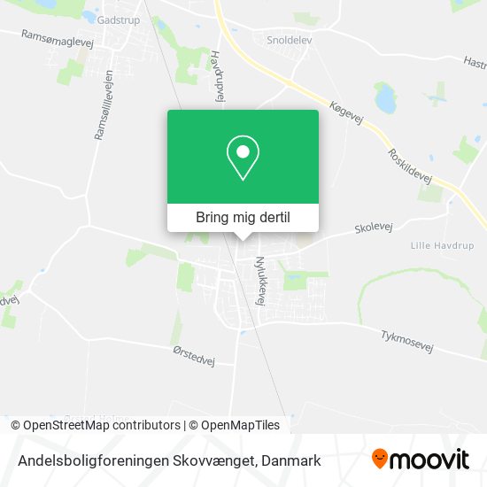 Andelsboligforeningen Skovvænget kort