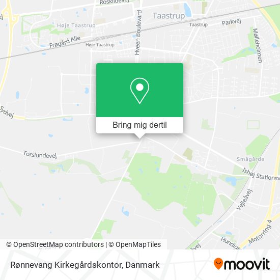 Rønnevang Kirkegårdskontor kort