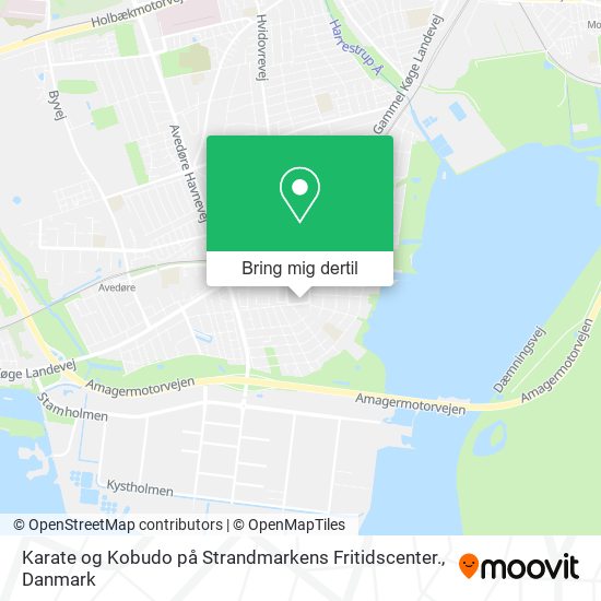 Karate og Kobudo på Strandmarkens Fritidscenter. kort