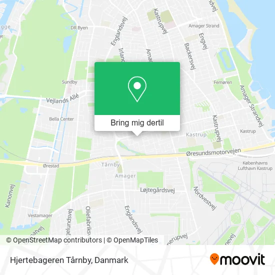 Hjertebageren Tårnby kort