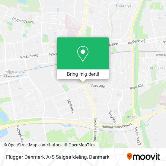 Flügger Denmark A / S Salgsafdeling kort