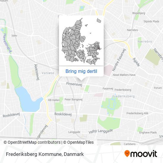 Frederiksberg Kommune kort
