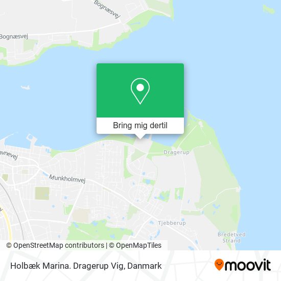 Holbæk Marina. Dragerup Vig kort