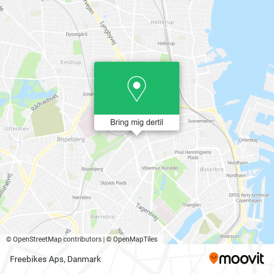 Freebikes Aps kort