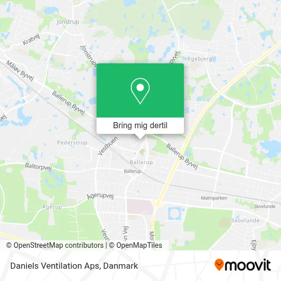 Daniels Ventilation Aps kort