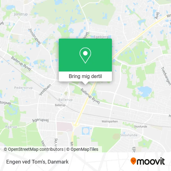 Engen ved Tom's kort