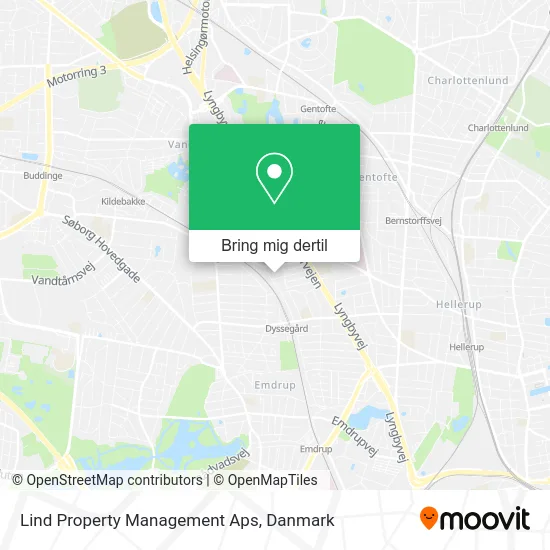 Lind Property Management Aps kort