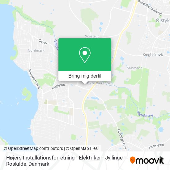 Højers Installationsforretning - Elektriker - Jyllinge - Roskilde kort