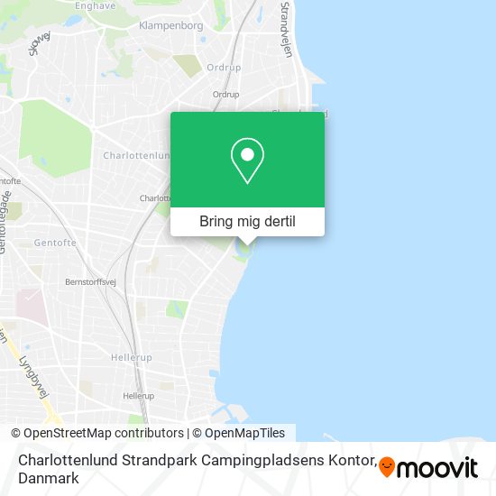 Charlottenlund Strandpark Campingpladsens Kontor kort
